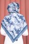 Premium Floral Patterned Shawl Series Petrol - 3