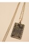 Ayetel Kürsi Necklace - Silver Color - - 2