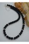 Onyx Stone Design Necklace - Multi-Colored -