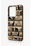 Vivo Y35 Compatible Vintage Black Cat Pattern Silicone Case - 4