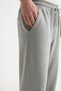 Men's Stone Color 3-Thread Rastered Sweatpants with Straight Legs, Relaxed Fit, Elastic Waistband and Pockets - 7
