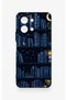 Vivo Y28 Compatible Night Themed Bookshelf Patterned Silicone Case - 3