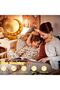 ديكورات رمضان والعيد من نيكومي، فانوس رمضان كبير، مصباح طاولة LED، إضاءة ليلية على شكل نجمة وقمر، مصباح قمري D - 4