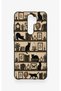 Redmi Note 8 Pro Compatible Vintage Black Cat Pattern Silicone Case - 4