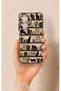Redmi A5 Compatible Vintage Black Cat Pattern Silicone Case