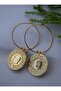Earrings - Gold Color - - 2