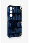 Samsung S23 Compatible Night Themed Bookshelf Patterned Silicone Case - 3