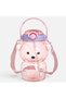 STRAW+PLUS BOTTLE 1 L BEAR SHAPE - 6