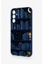 Samsung A15 Compatible Night Themed Bookshelf Patterned Silicone Case - 4