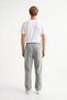 Men's Stone Color 3-Thread Rastered Sweatpants with Straight Legs, Relaxed Fit, Elastic Waistband and Pockets - 4