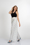 Women's Summer Ecru Blue High Waist Pleated Belted Wide Leg Pants 30393 - 2