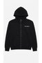 Women's Sweatshirt Black Hooded Zippered Pocket Cotton Comfortable Cut Casual Model Wnj3633-Bk - 4