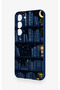 Samsung S23 Compatible Night Themed Bookshelf Patterned Silicone Case - 4