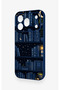 Honor 600 Pro Compatible Night Themed Bookshelf Patterned Silicone Case - 3
