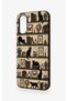 Oppo A6T Compatible Vintage Black Cat Patterned Silicone Case - 4