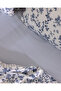 Marcelline Double 100% Cotton Ranforce Printed Bed Sheet and Duvet Cover Set - Navy Blue - 5