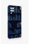 Samsung A12 Compatible Night Themed Bookshelf Patterned Silicone Case - 3