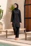 Parachute Fully Covered Hijab Swimsuit 01 Black - 4