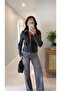 Diors Snow Wash Gray Knitwear Detailed Jacket - 2
