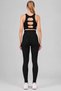 Women's Corset Belted Black Leggings High Waist Stretchy Tummy Control Sports and Casual Leggings - 4