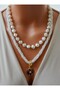 Necklace - White - - 5
