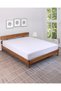 White Colored 100% Cotton Combed Elastic Bed Sheet 30-35 cm High Edge (Single - Double - King and King Size) - 3