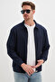 Zippered Polo Collar Pocket Jacket - 4