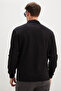 Half Button Polo Collar Pique Sweatshirt - 8