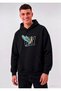 Lets Fly Printed Oversized Men's Hooded Sweatshirt