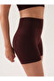 Motion High Waist Pocket Shorts Burgundy - 6