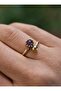 Handmade Ring with Amethyst Stone - Gold Color - - 4