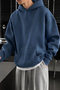 Men's Oversized Hooded Sweatshirt with Front Stitching Detail