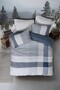 Nordek Ranforce Double Elastic Sheet Duvet Cover Set Liva Gray