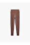 High Waist Slim Fit Sports Leggings with Stitching Detail - 4
