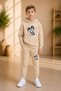 Armikids Unisex Children's Printed 2-Piece Tracksuit Set Multi-Colored Hooded Set - 3
