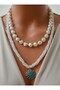 Necklace - White -