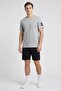 Men Sportswear Fit Short Sleeve Outdoor T-Shirt, Grey - 2
