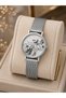 Women's Wristwatch Silver Color Mesh Steel Band Casual and Stylish Combination Gift Boxed - 2