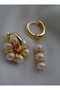 Pearl Earrings - Gold Color -
