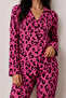 Women's Buttoned Winter Home Lilac Pajama Set - 3