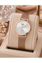 Women's Wristwatch Rose Gold Color Mesh Steel Band Casual and Stylish Combination Japanese Movement Gift Boxed - 2