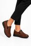 Kosel Studded Double Rubber Sole Genuine Leather Women's Shoes Tan Skin - 3