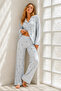 Women's Regular Wrinkled Blue Pajama Set - 5