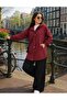 Hooded Raincoat Jacket with Ankle Elastic Detail