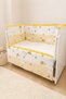 Yellow Ruffled 80X130 Furniture Crib Protector Set - 4 Piece Dream Series - 7