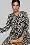 Women's Patterned Breathable Leopard Pajama Set 4693 - 3