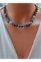 Indian Agate Necklace - Multi-Colored -