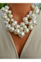 Necklace - White - - 4