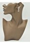 Chain earrings - silver color -