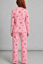 Women's Comfort Flexible Pink Pajama Set 4688 - 2